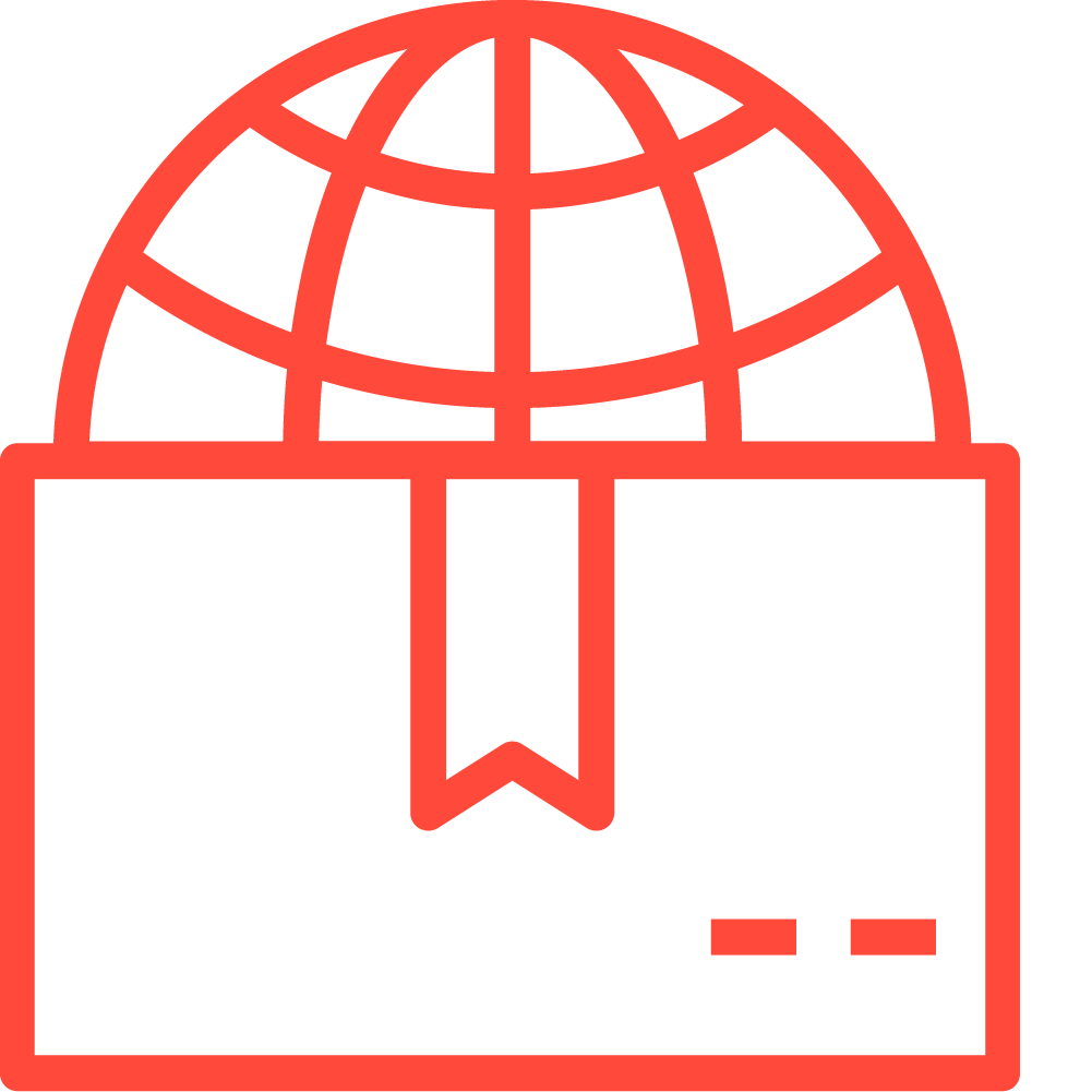 Cobra Float Services An orange outline of a globe above a rectangle with a ribbon, symbolizing Cobra Float Services and their commitment to global delivery or international shipping. Float Services GTA & Toronto